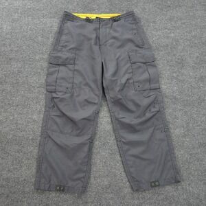 Vintage Gap Pants Mens M Gray Parachute Paratrooper Baggy Skater Cargo Y2K